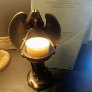 Partylite Angle Bronze tealight candle holder